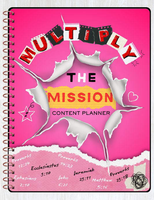 Multiply The Mission: Content Planner (DIGITAL DOWNLOAD VERSION)